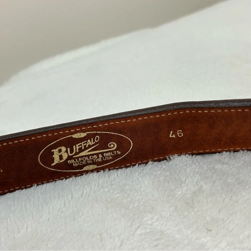 Buffalo Brown Leather Belt 46‎